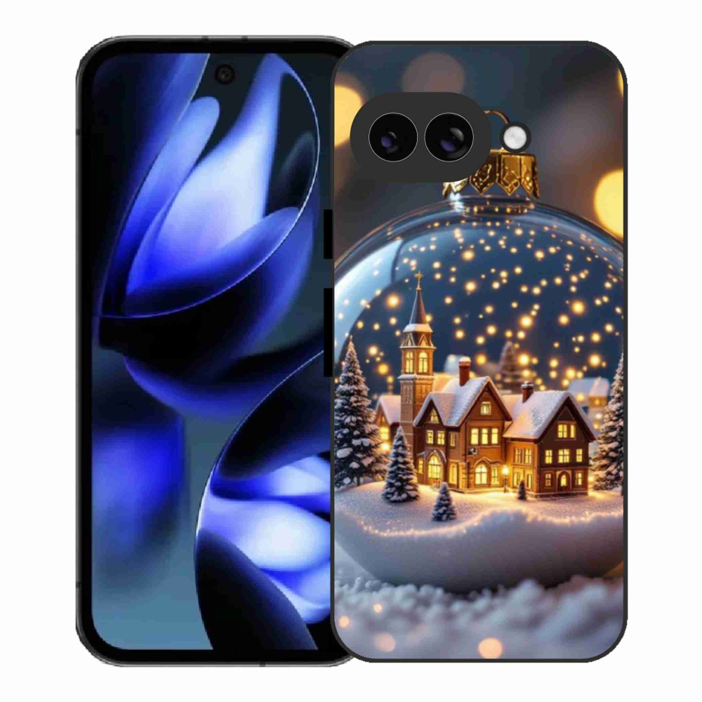 Gél borítás mmCase a Google Pixel 9a számára - Karácsonyi golyók 4