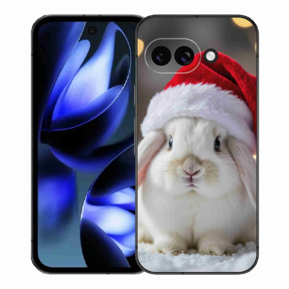 Gél borítás mmCase a Google Pixel 9a számára - karácsonyi nyuszi