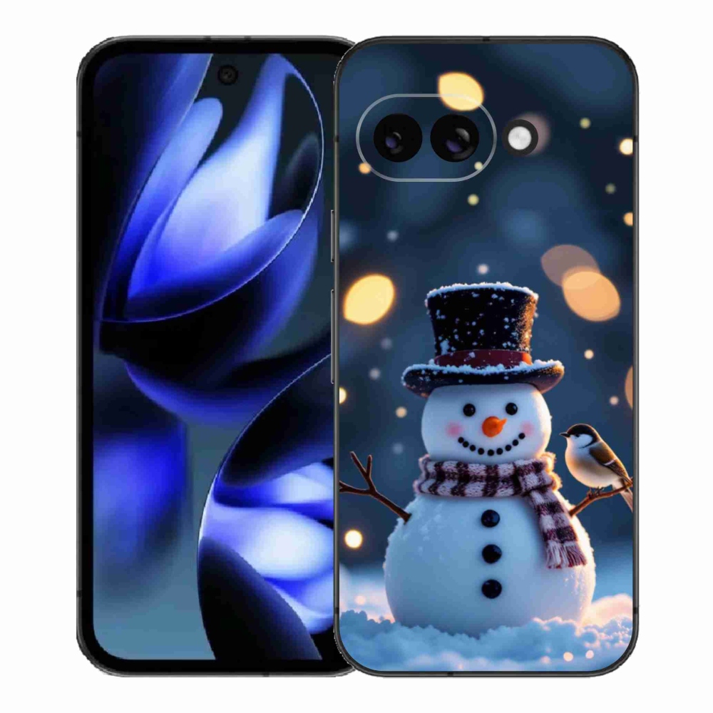 mmCase gél tok a Google Pixel 9a-hoz – karácsonyi hóember