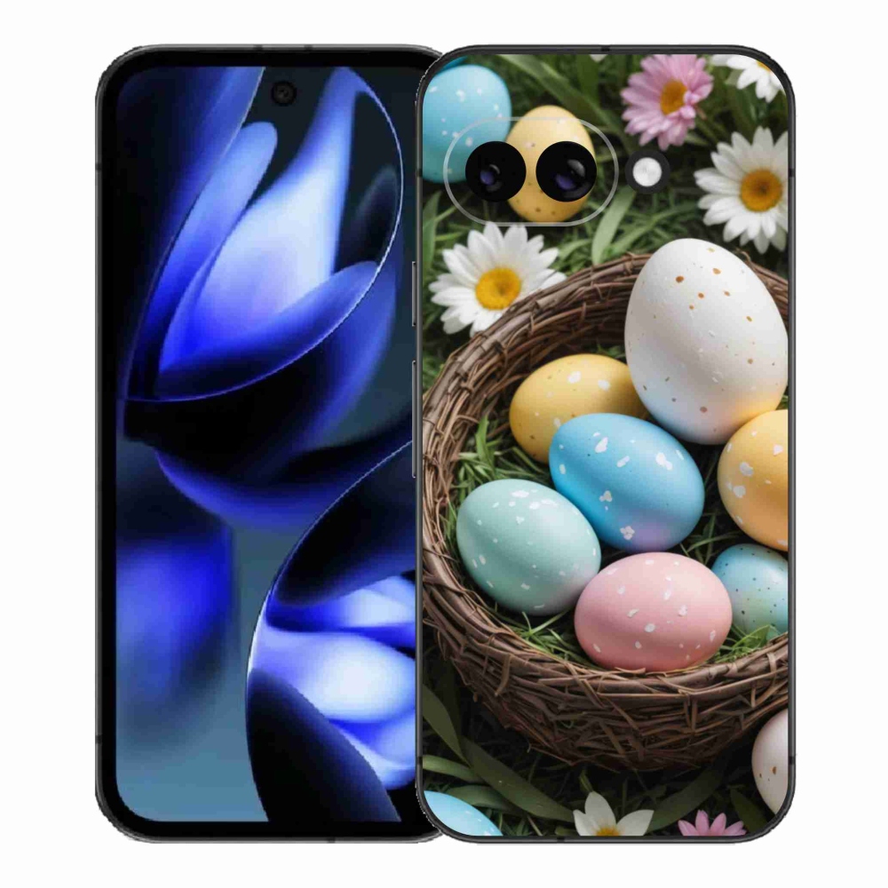 Gél borítás mmCase a Google Pixel 9a számára - Húsvéti tojások 2