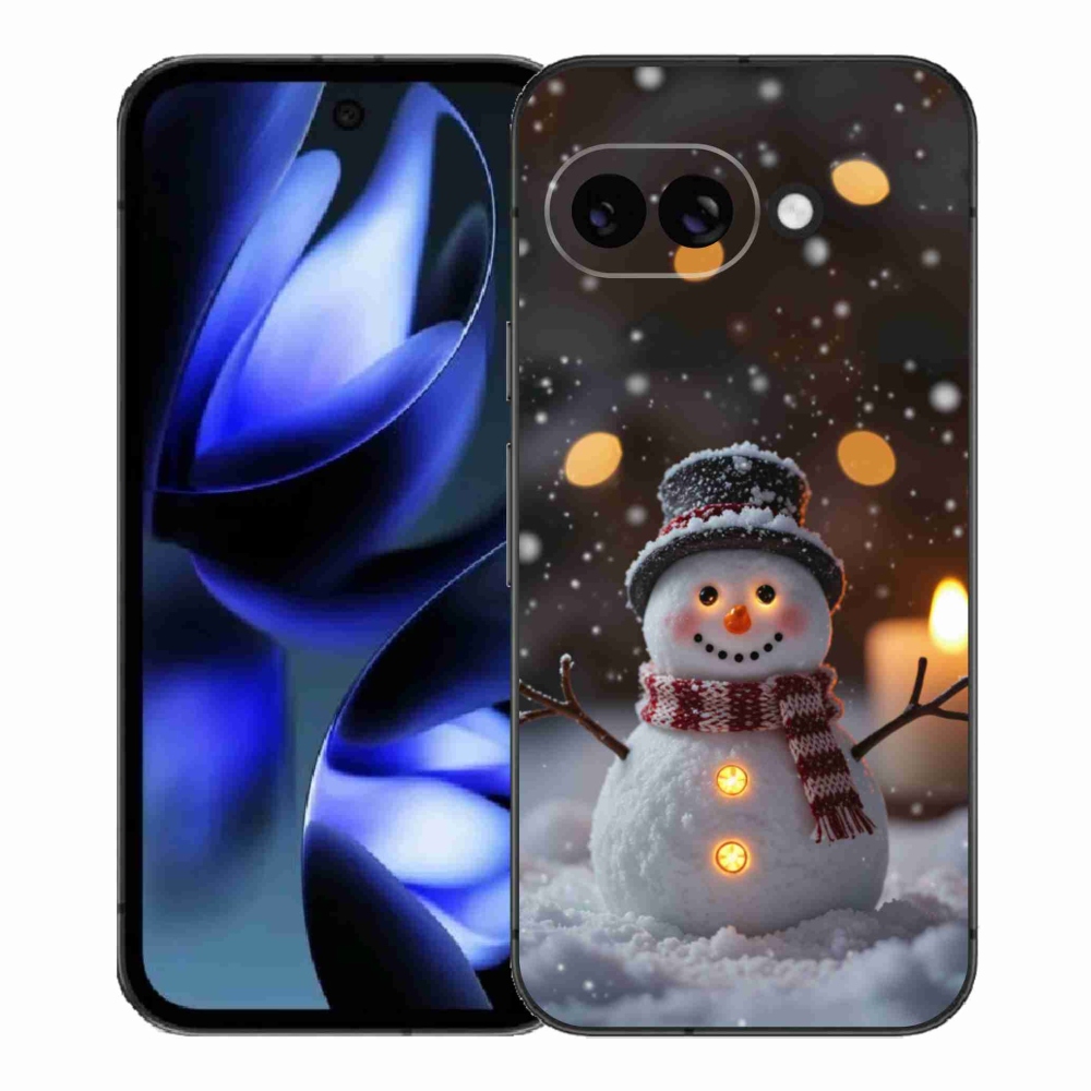 mmCase gél tok a Google Pixel 9a-hoz – vidám hóember