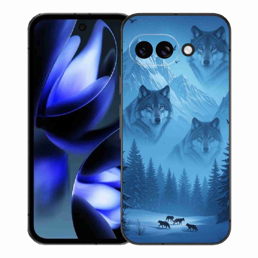 Zselés borítás mmCase a Google Pixel 9a készülékhez - farkas falkában