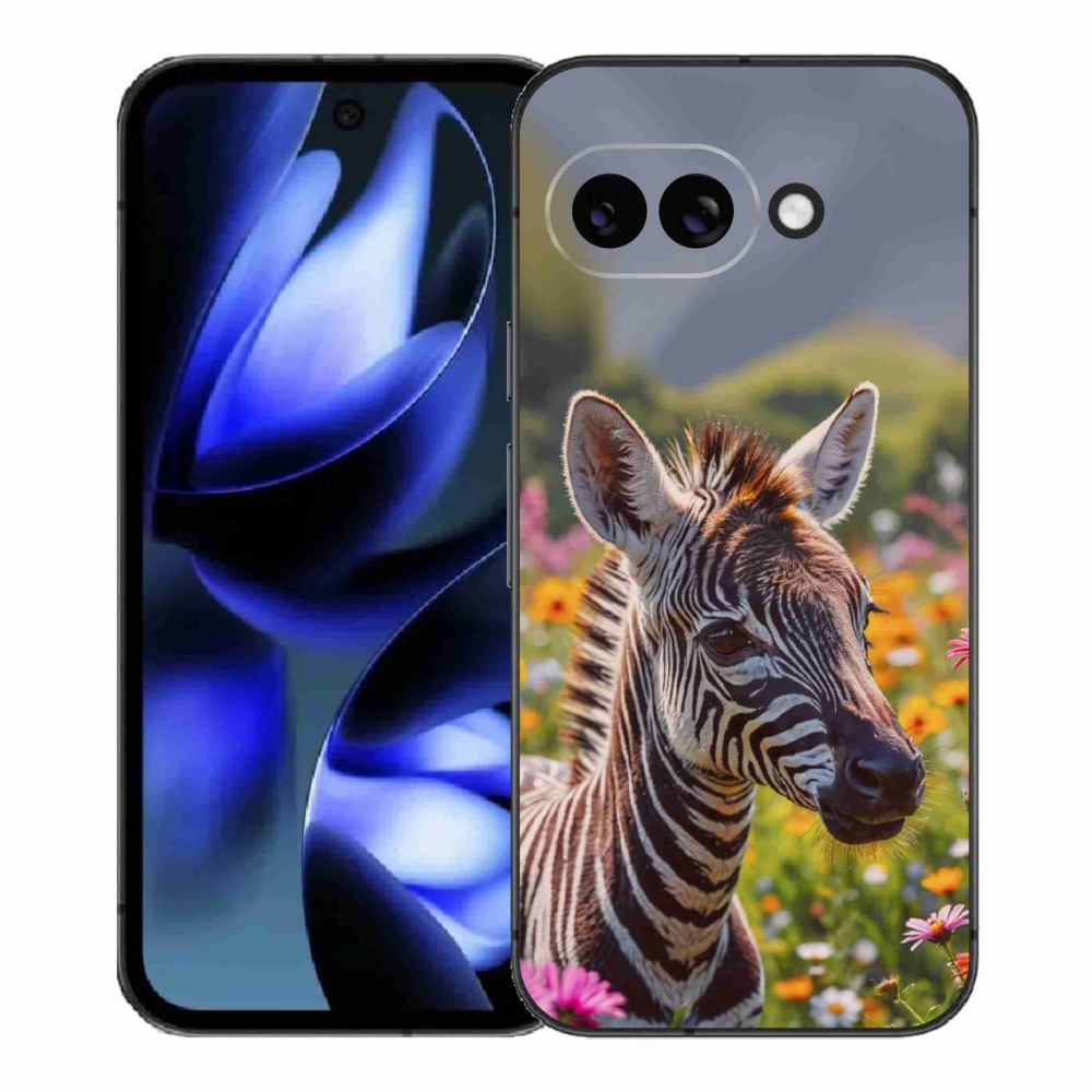 mmCase gél tok a Google Pixel 9a-hoz – zebra a réten