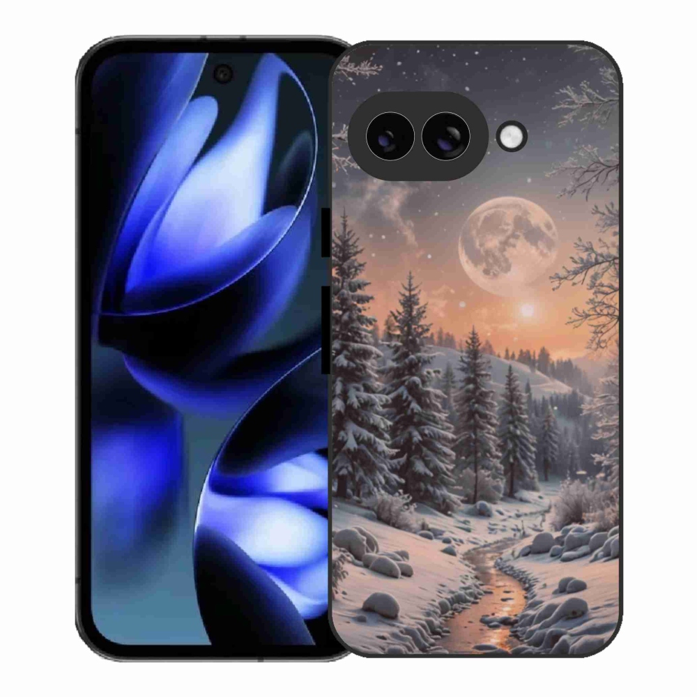 Gél borítás mmCase a Google Pixel 9a számára - téli táj 2