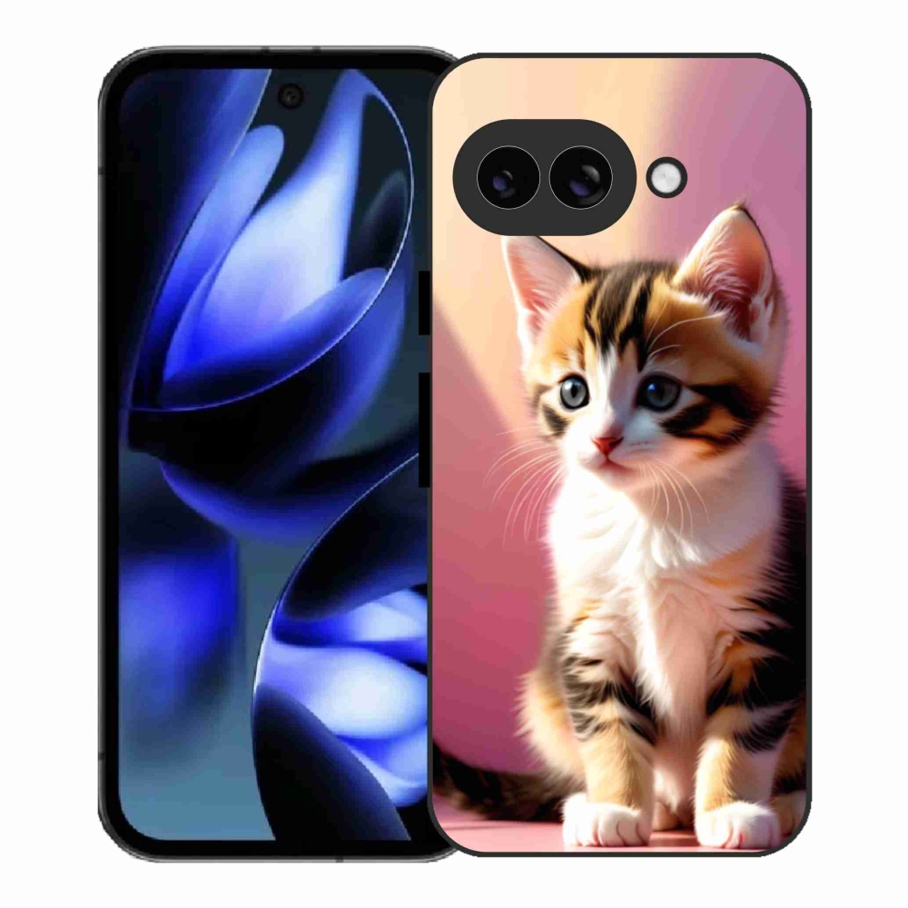 Gél borítás mmCase a Google Pixel 9a számára - kíváncsi cica 2