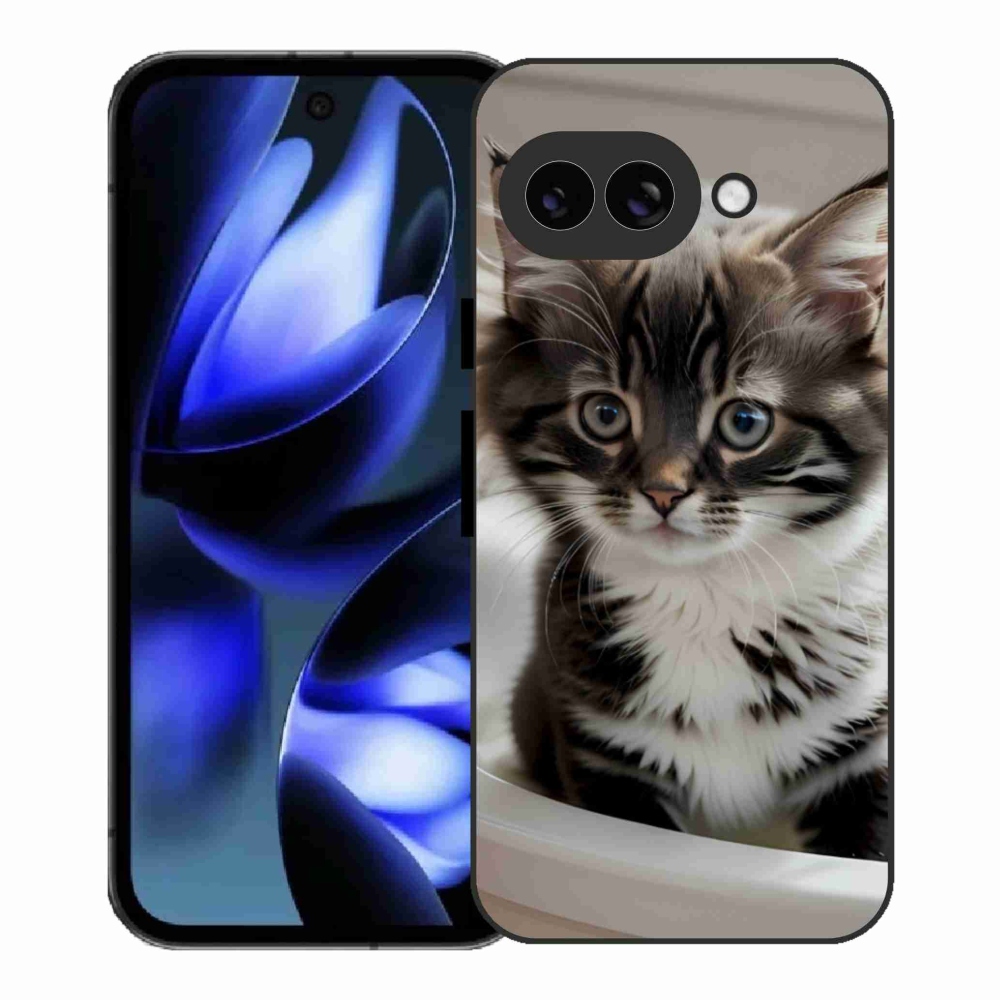 Gél borítás mmCase a Google Pixel 9a számára - kíváncsi cica