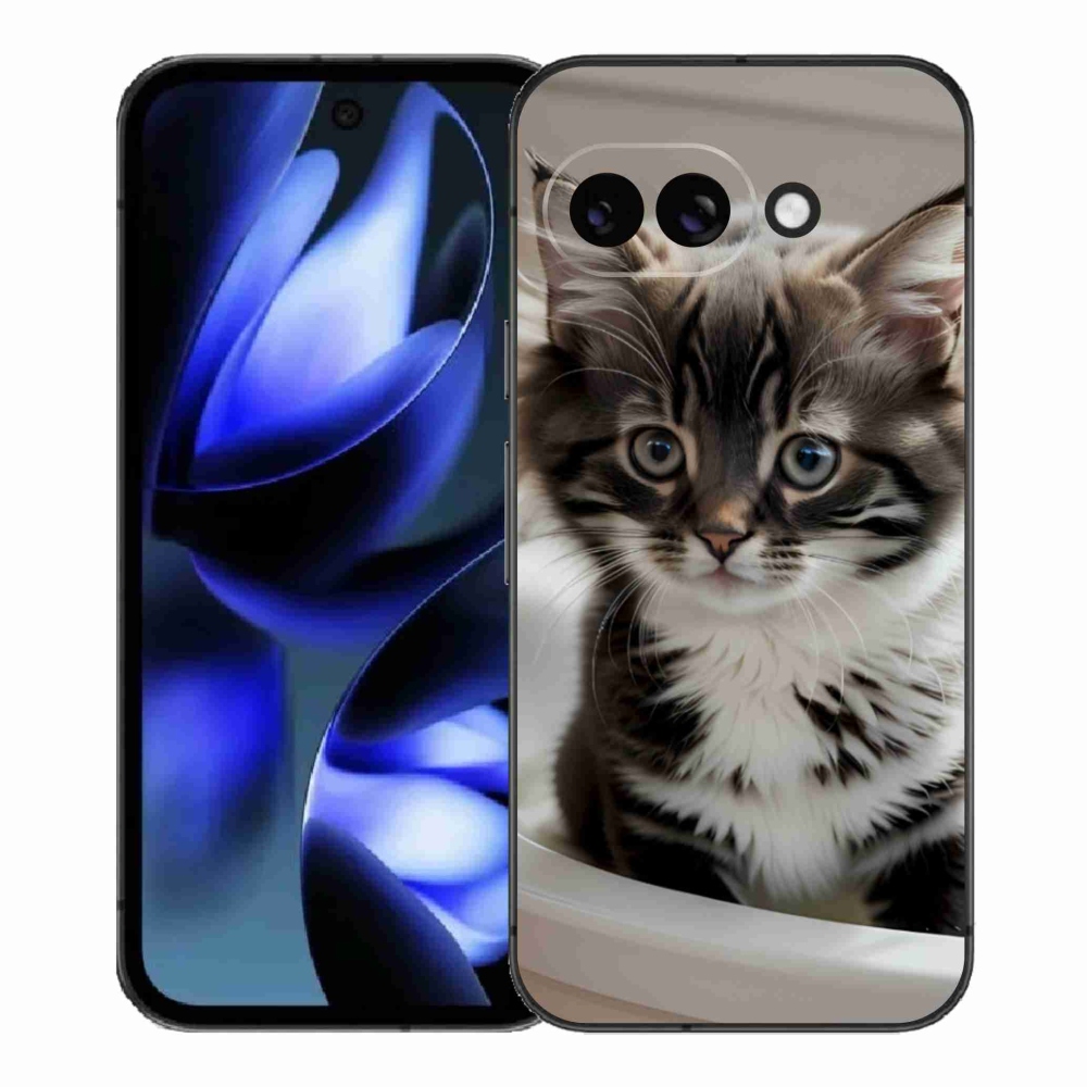 Gél borítás mmCase a Google Pixel 9a számára - kíváncsi cica