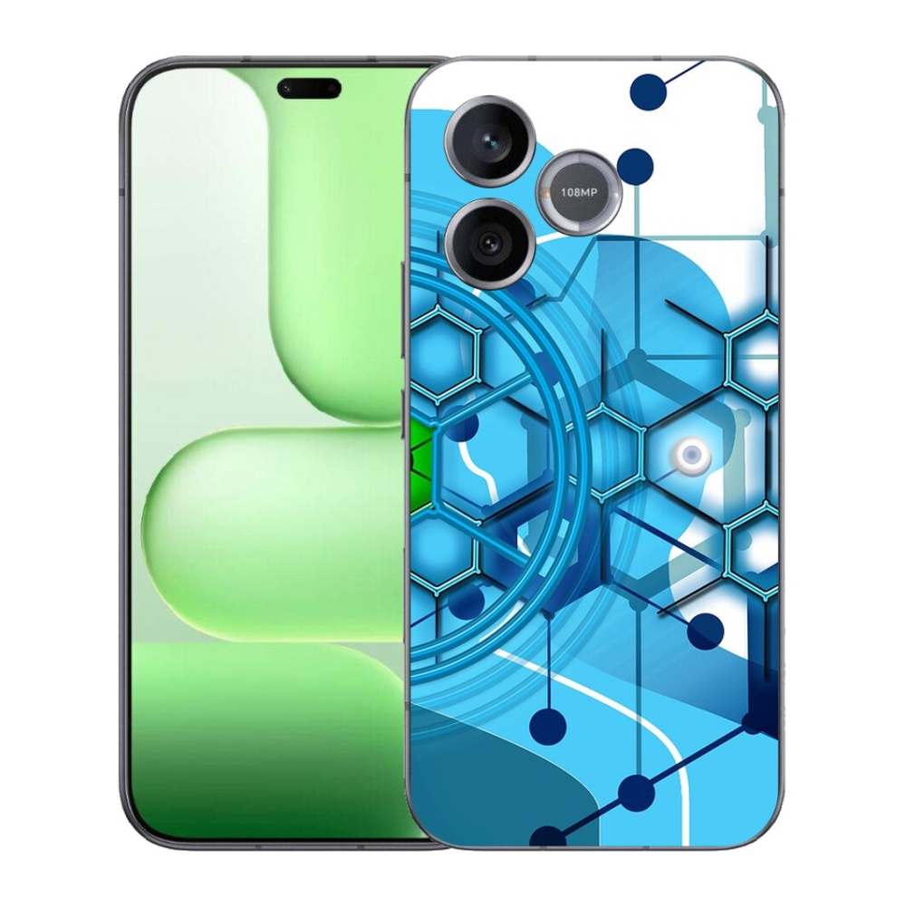 mmCase gél tok a Honer 600 Lite-hez – absztrakt minta 2