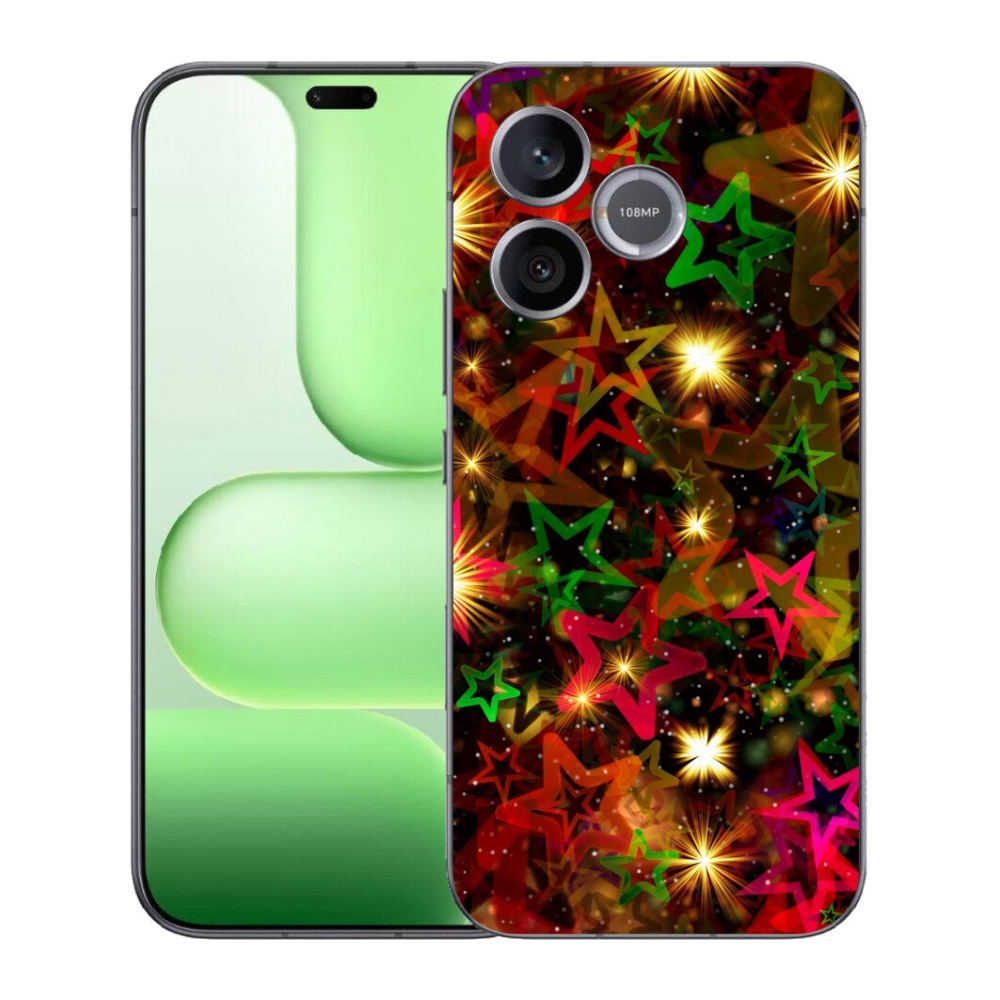 mmCase gél tok a Honer 600 Lite-hez – színes csillagok