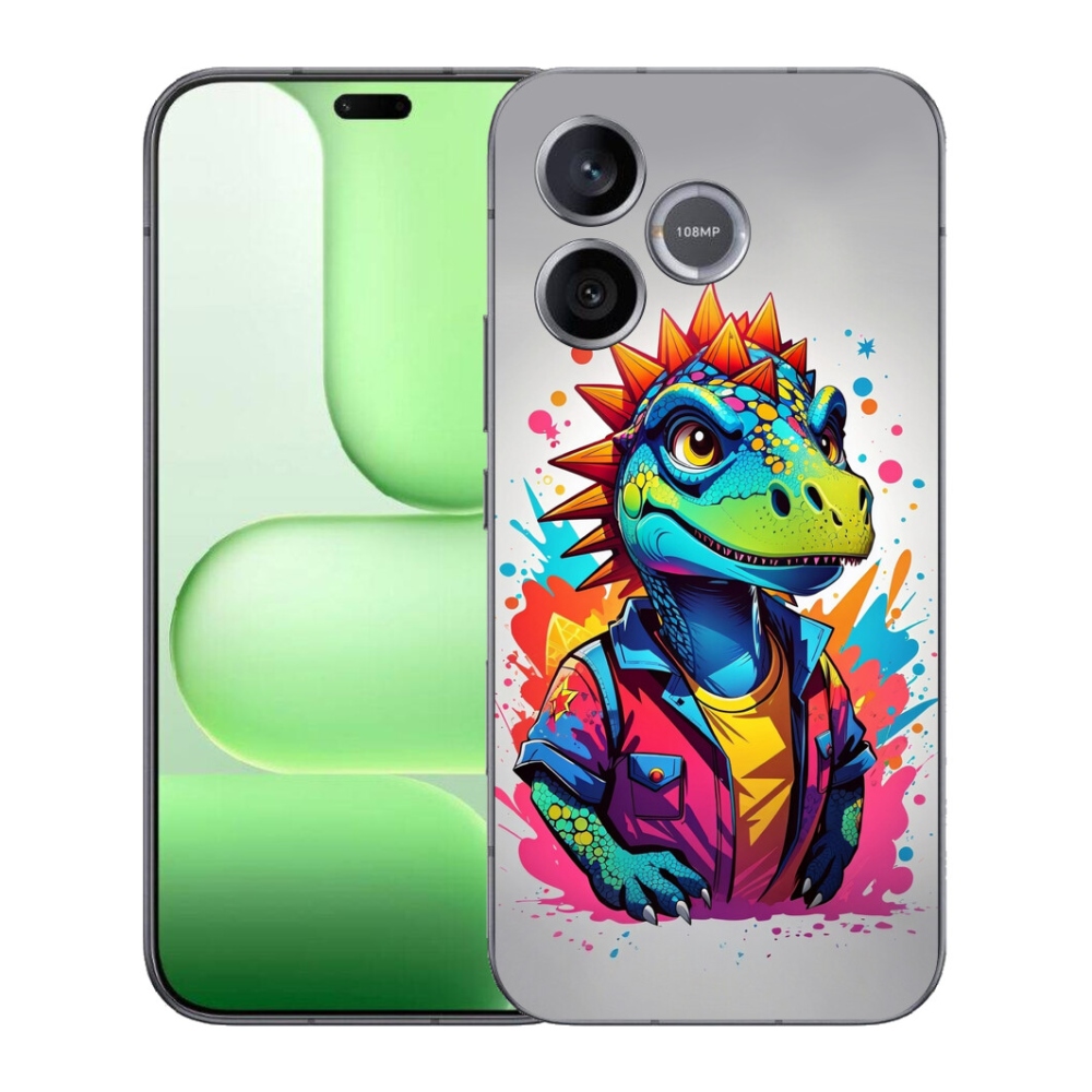 mmCase géltok a Honer 600 Lite-hez – színes dinoszaurusz