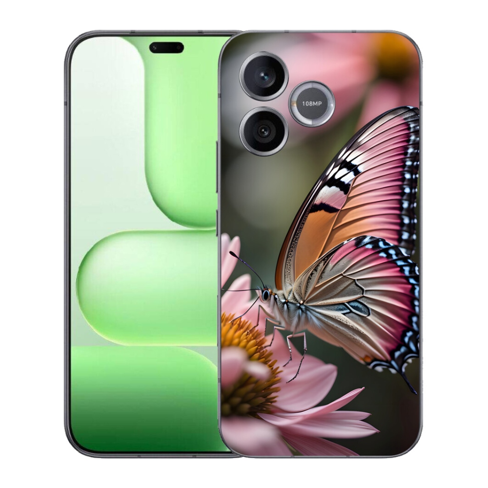mmCase gél tok a Honer 600 Lite-hez – színes pillangó