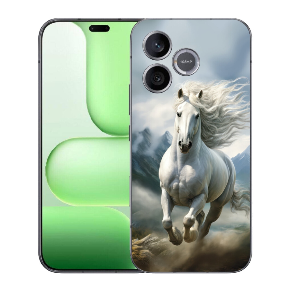 mmCase gél tok a Honer 600 Lite-hez – futó fehér ló 3