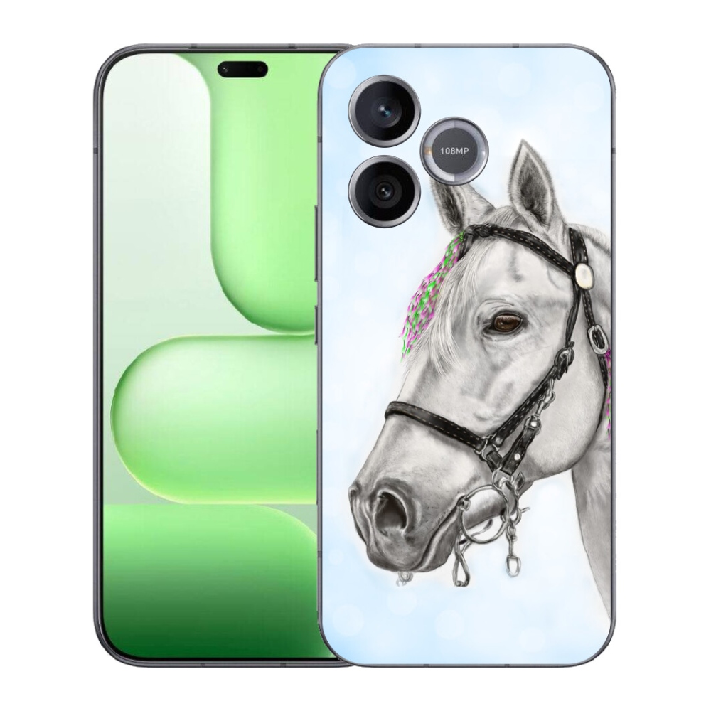 mmCase géltok a Honer 600 Lite-hez – fehér ló 1