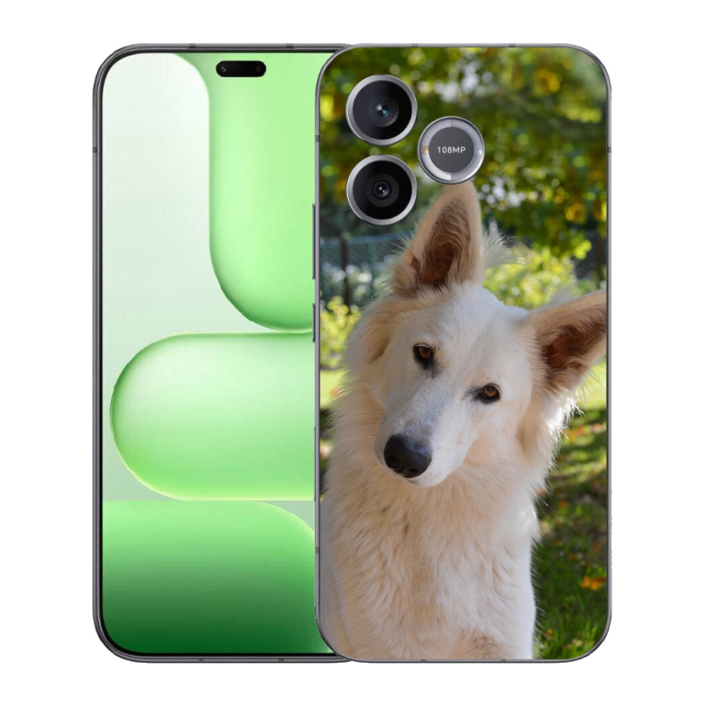 mmCase gél tok a Honer 600 Lite-hez – fehér svájci juhászkutya 1