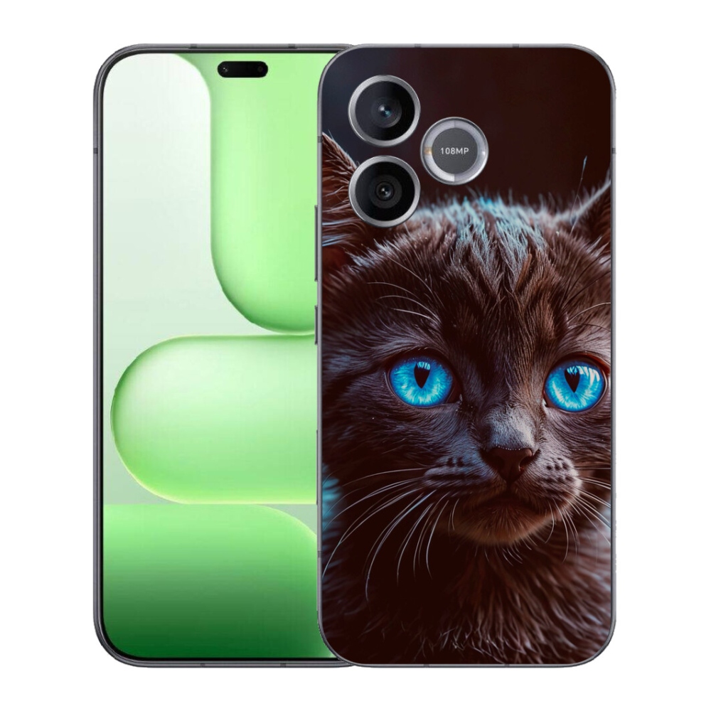 mmCase gél tok a Honer 600 Lite-hez – fekete cica 2