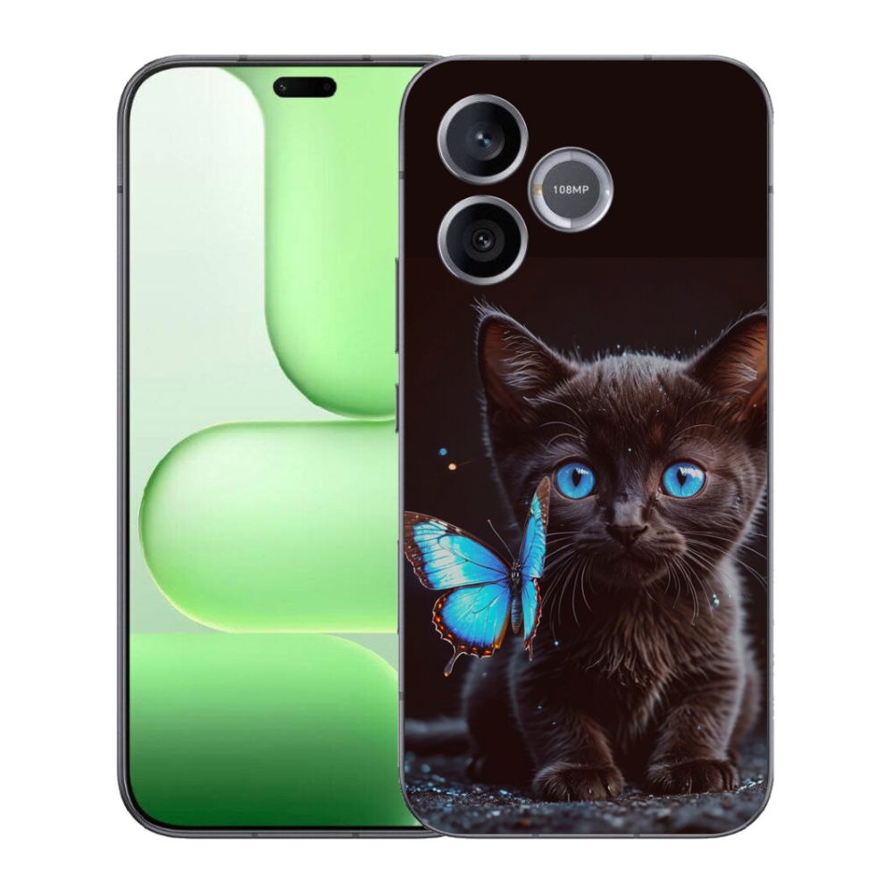 mmCase gél tok a Honer 600 Lite-hoz – fekete cica 3