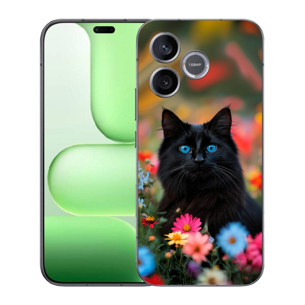 mmCase gél tok a Honer 600 Lite-hoz – fekete cica 4