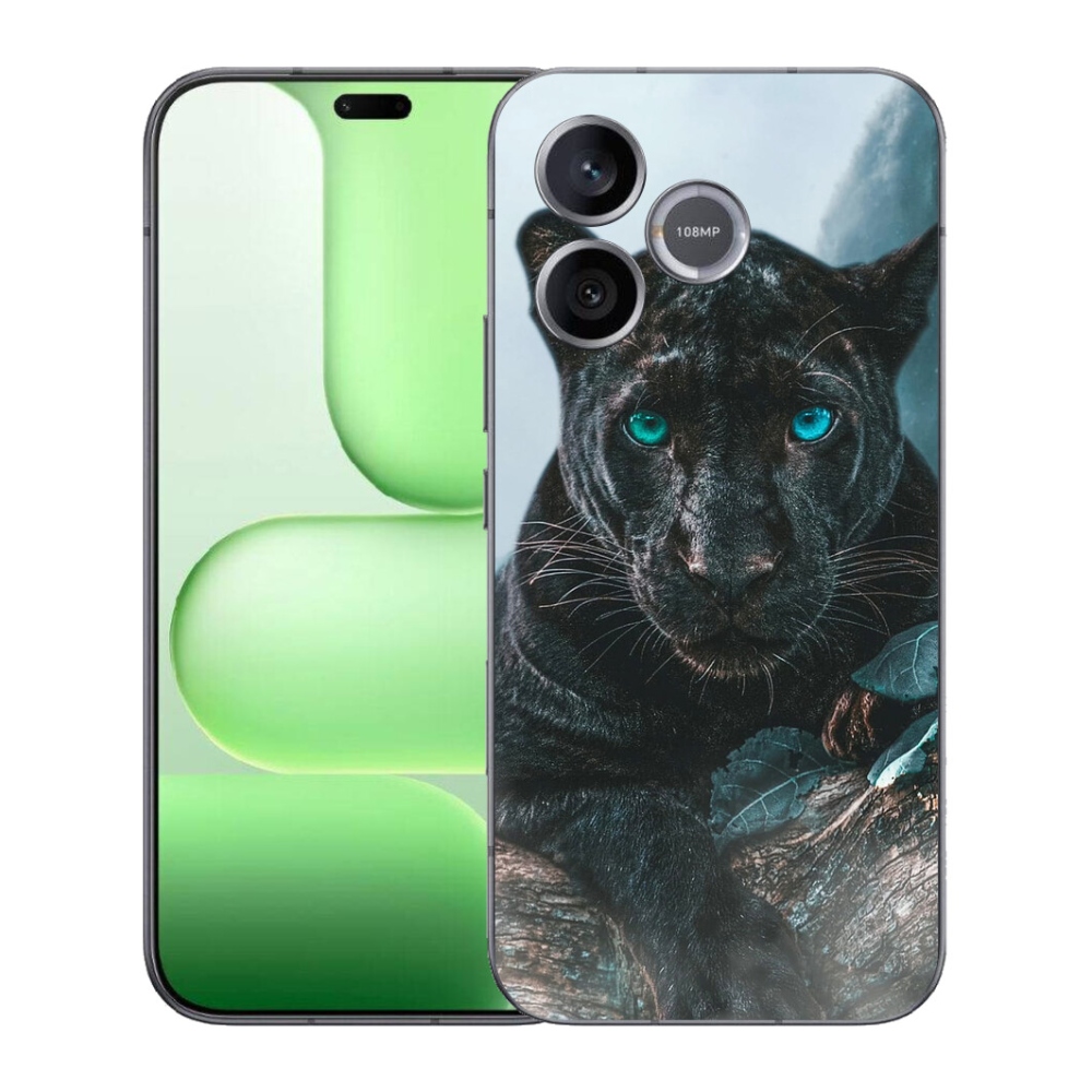 mmCase gél tok a Honer 600 Lite-hez – fekete párduc