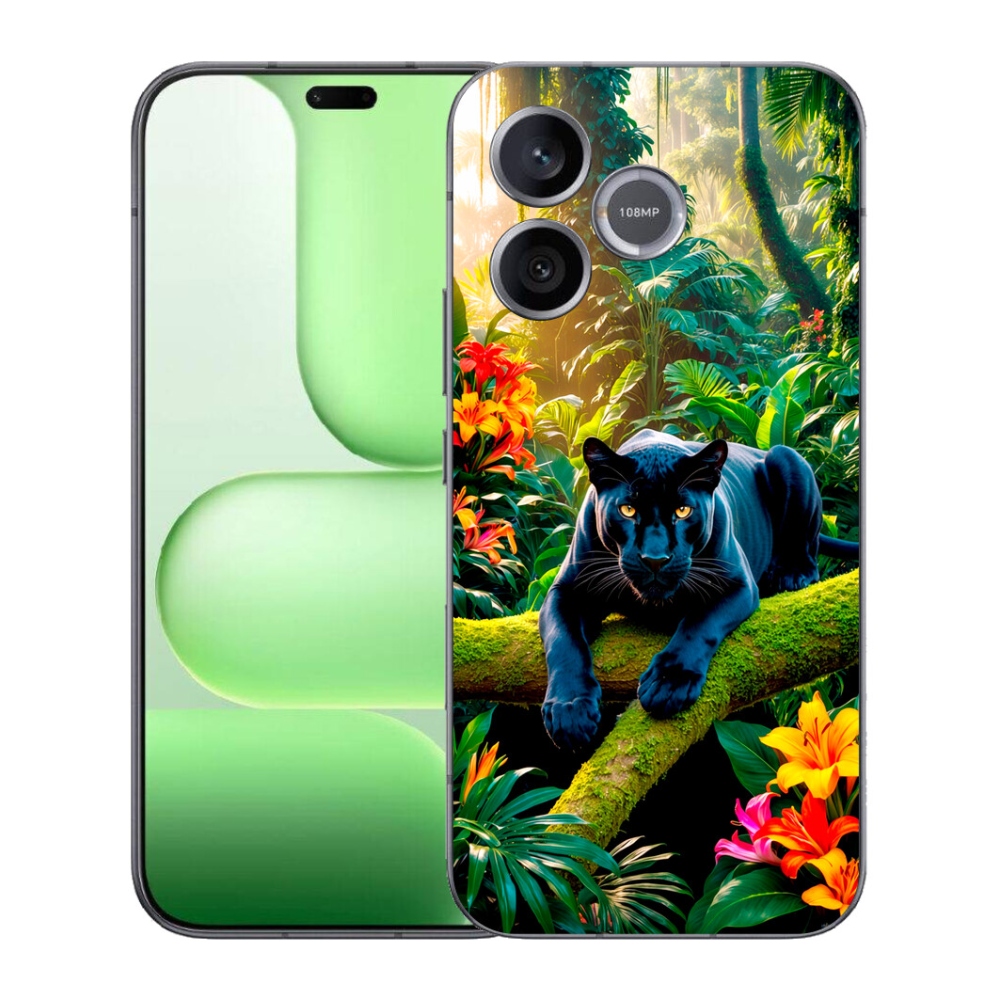 mmCase géltok a Honer 600 Lite-hez – fekete párduc a dzsungelben