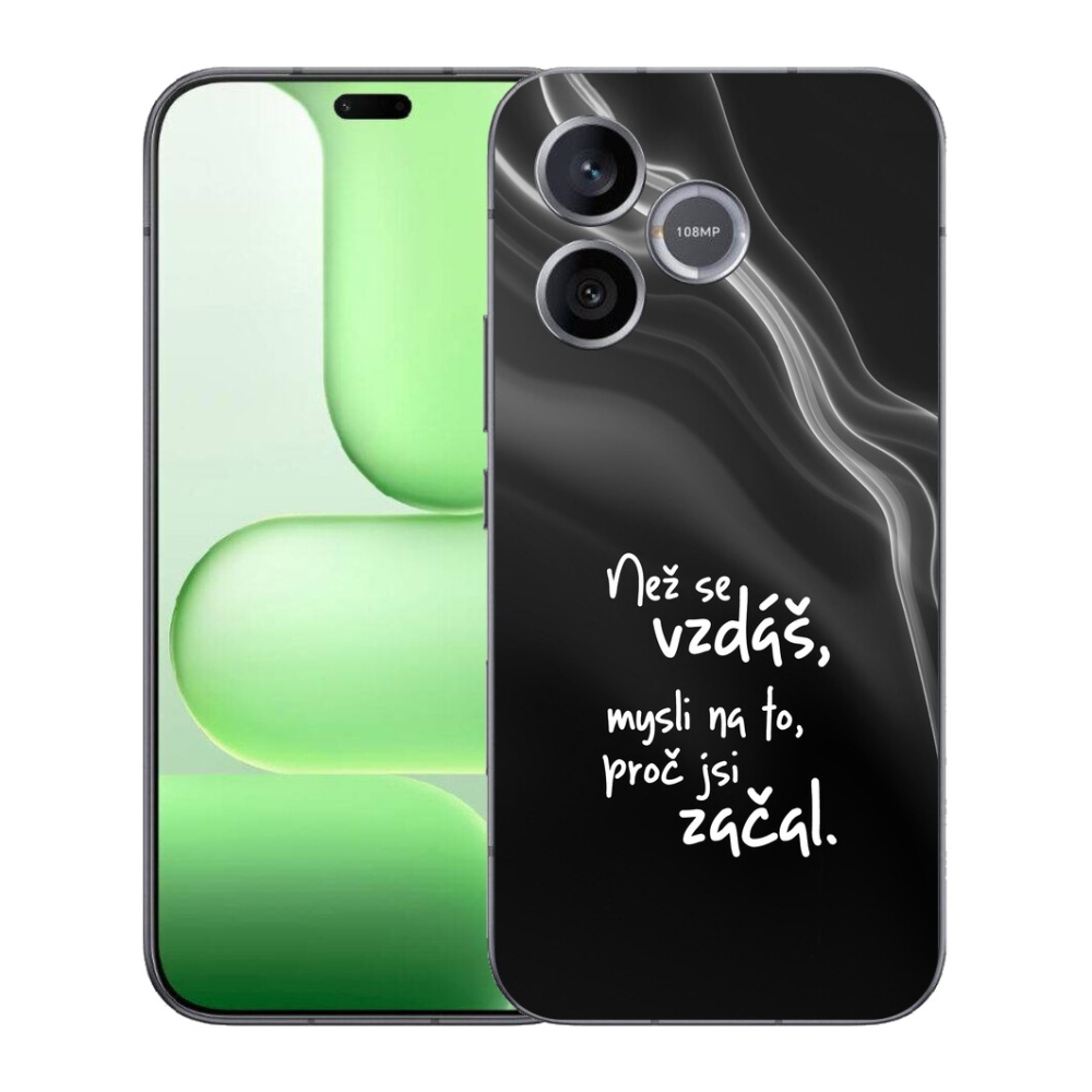 mmCase géltok a Honer 600 Lite-hez – idézet 2, fekete háttérrel