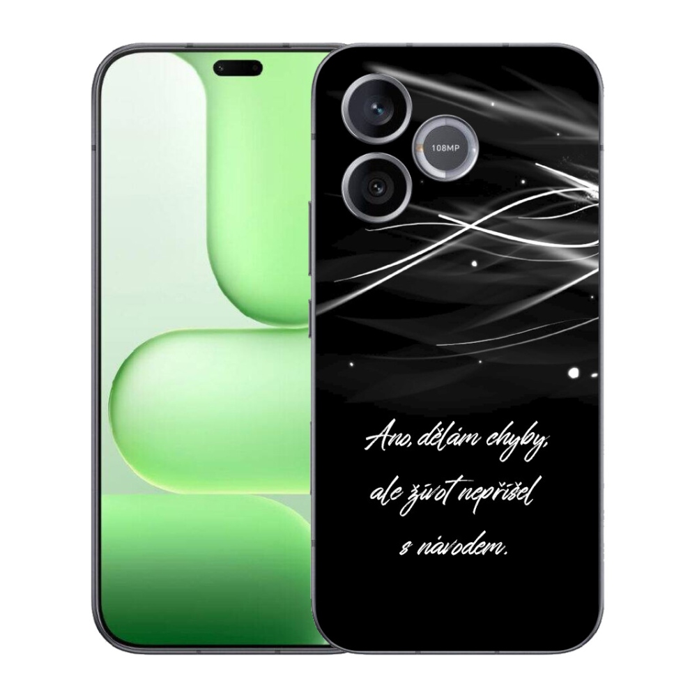 mmCase géltok a Honer 600 Lite-hoz – idézet fekete háttérrel