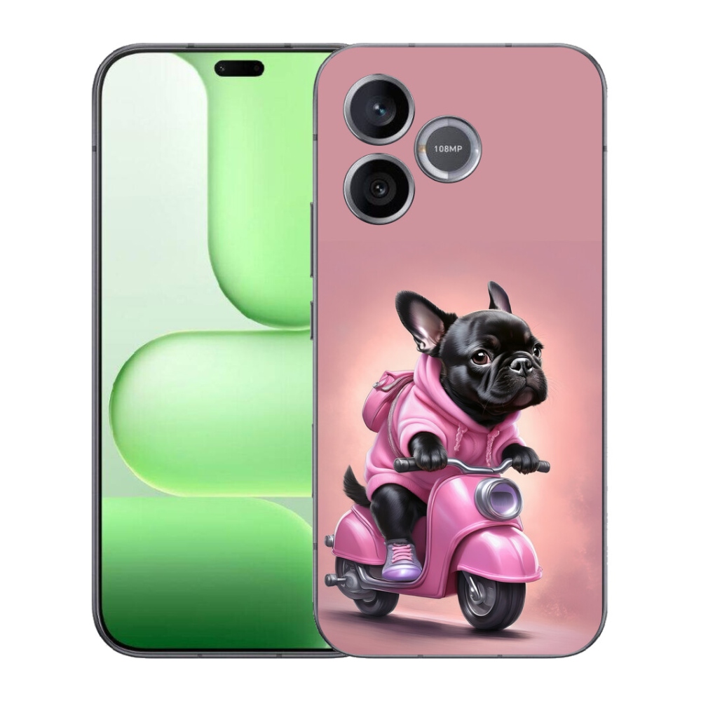 mmCase gélburkolat a Honer 600 Lite-hez – francia buldog robogón