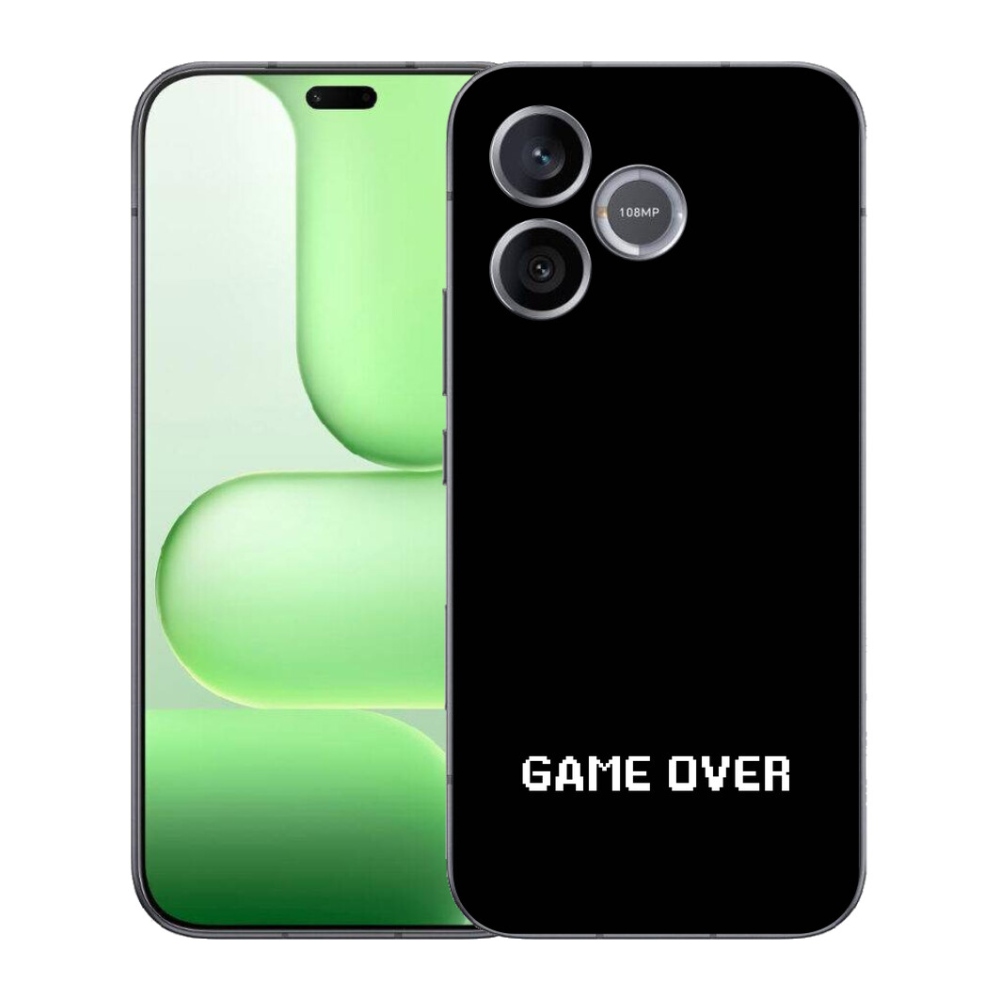 mmCase gélburkolat a Honer 600 Lite-hoz – „game over” fekete háttérrel