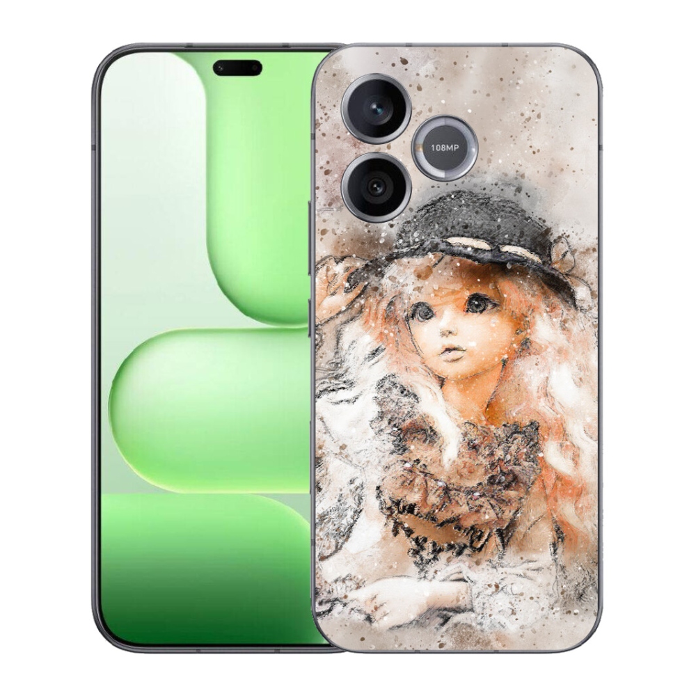 mmCase gél tok a Honer 600 Lite-hez – kalapos kislány
