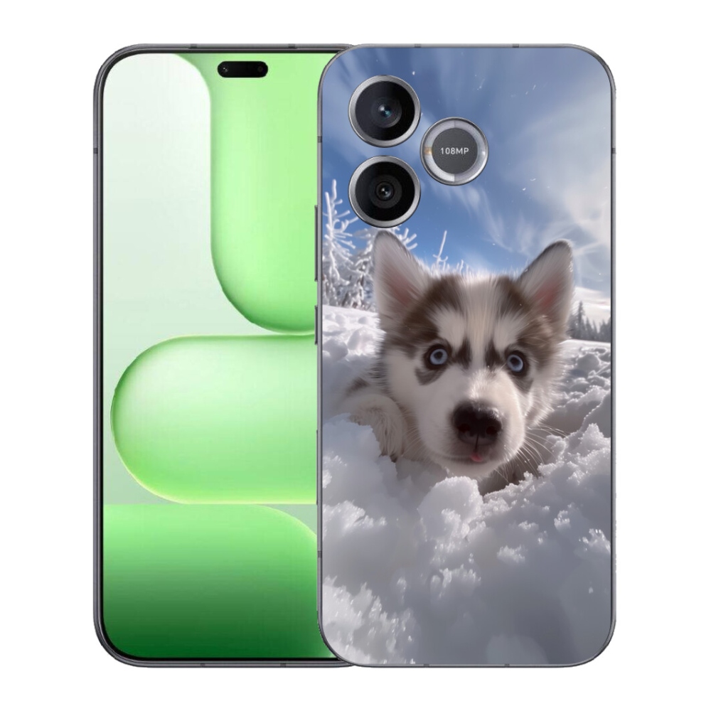 mmCase géltok a Honer 600 Lite-hez – husky a hóban