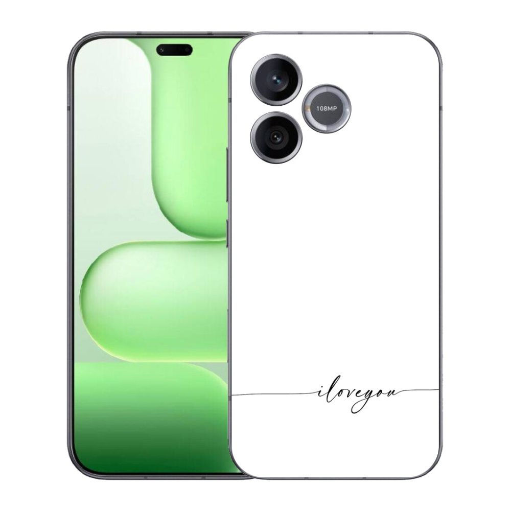 mmCase gélhuzat a Honer 600 Lite-hez – „I love you” fehér háttérrel