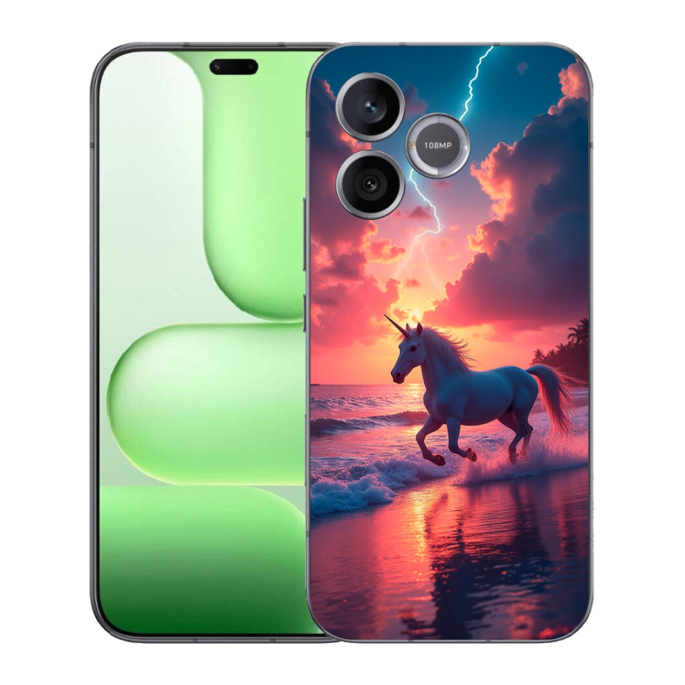 mmCase gél tok a Honer 600 Lite-hez – egyszarvú a tengerparton