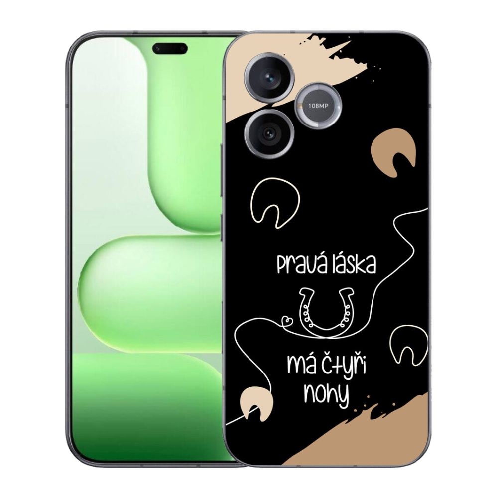 mmCase géltok a Honer 600 Lite-hez – ló motívum, fekete háttér