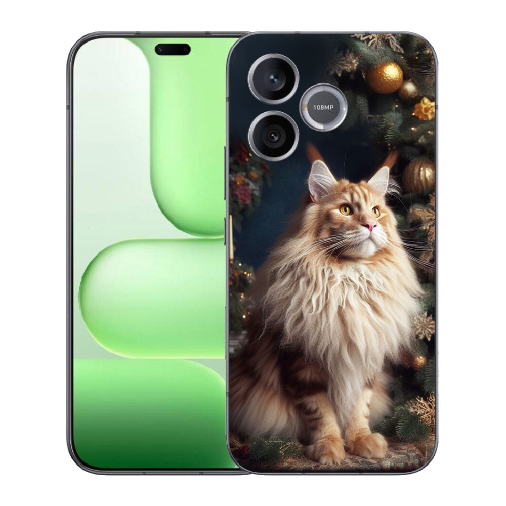 mmCase géltok a Honer 600 Lite-hez – macska a karácsonyfa mellett