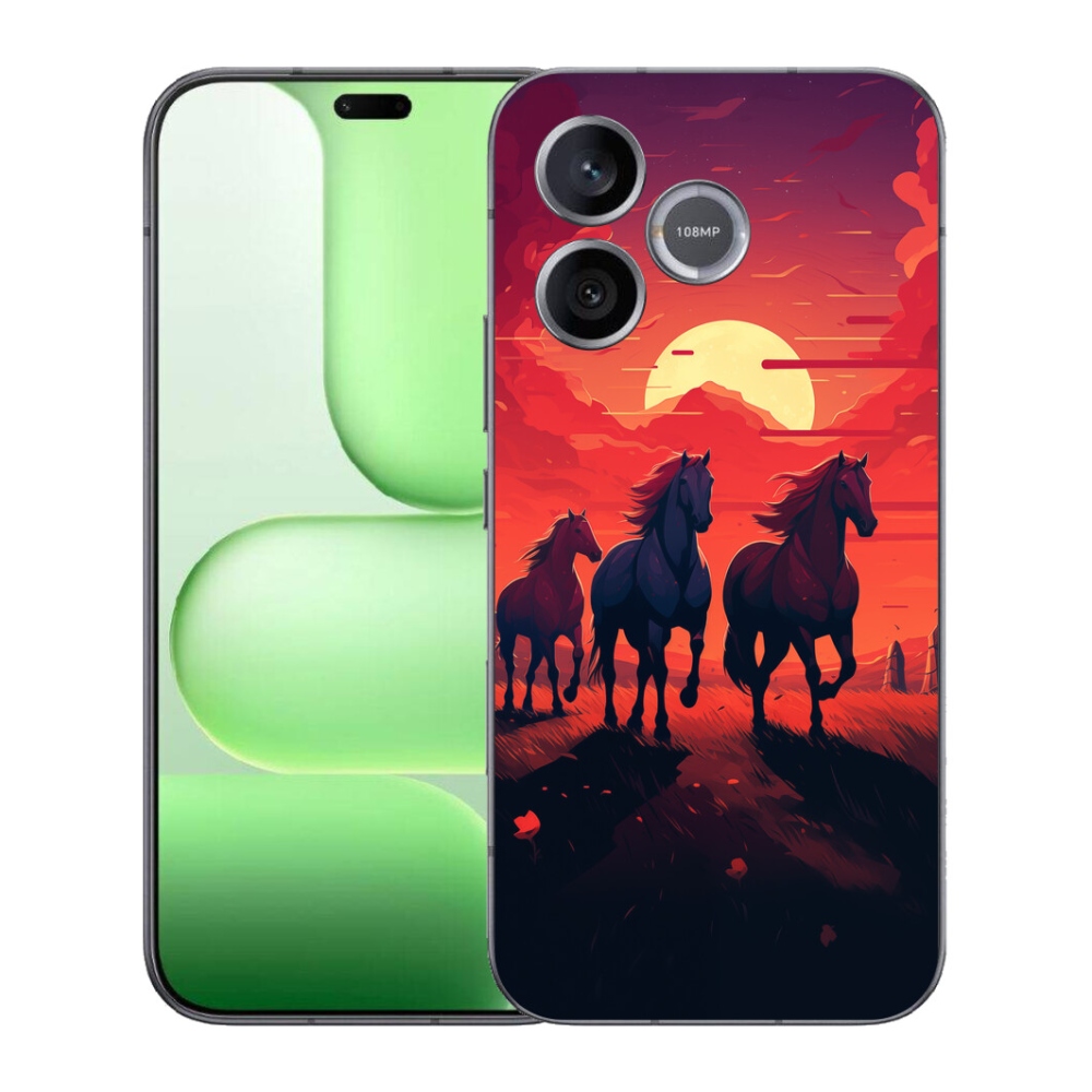 mmCase géltok a Honer 600 Lite-hez – lovak és naplemente