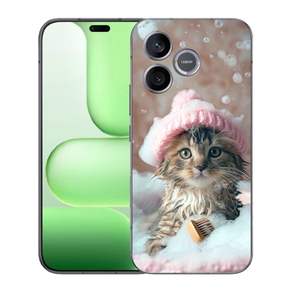 mmCase gél tok a Honer 600 Lite-hez – cica és fürdő