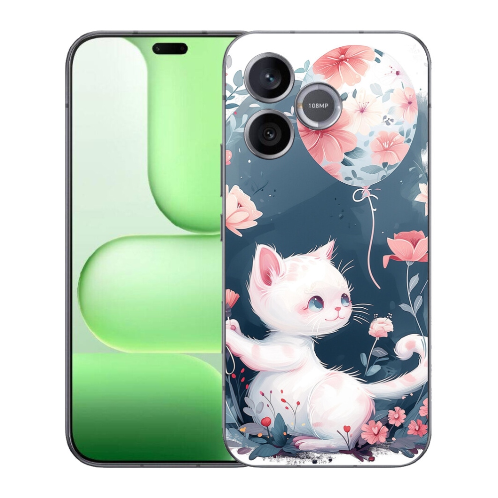 mmCase gél tok a Honer 600 Lite-hoz – cica léggömbbel