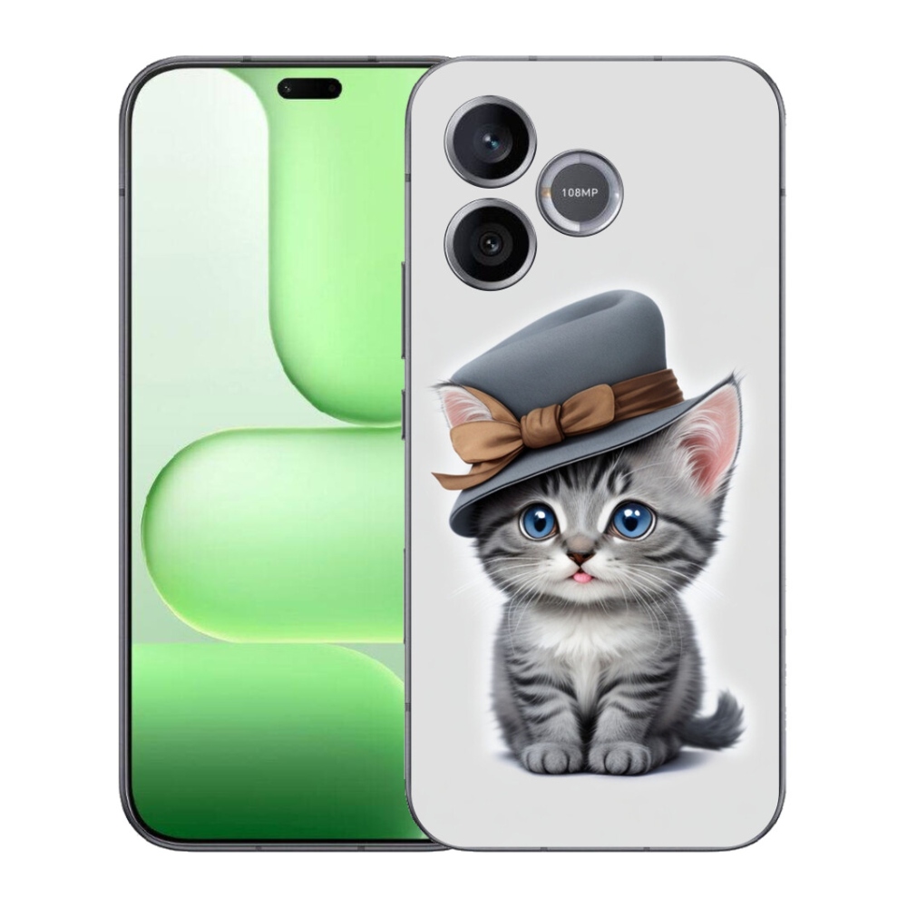 mmCase gél tok a Honer 600 Lite-hez – kalapos cica