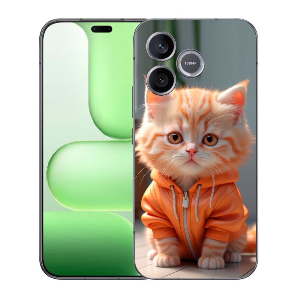 mmCase gél tok a Honer 600 Lite-hoz – pulóveres cica