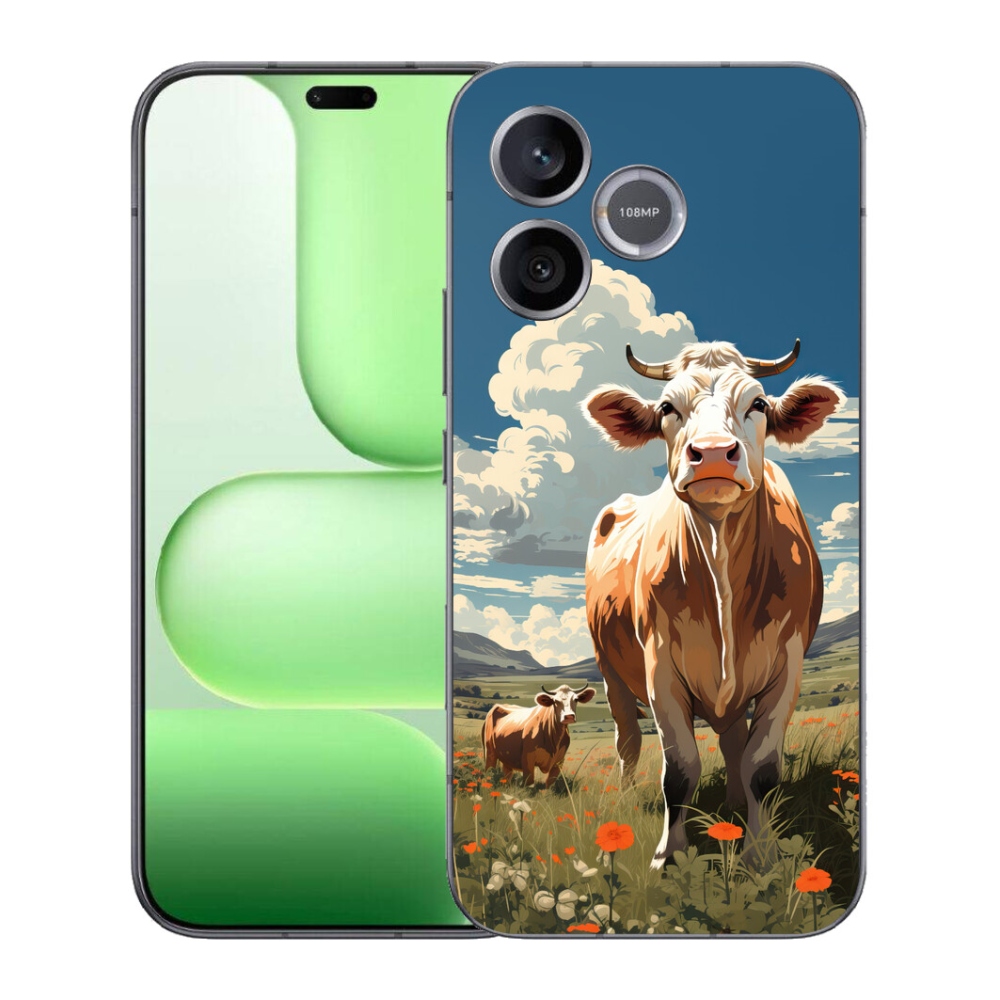 mmCase gél tok a Honer 600 Lite-hez – tehenek a réten