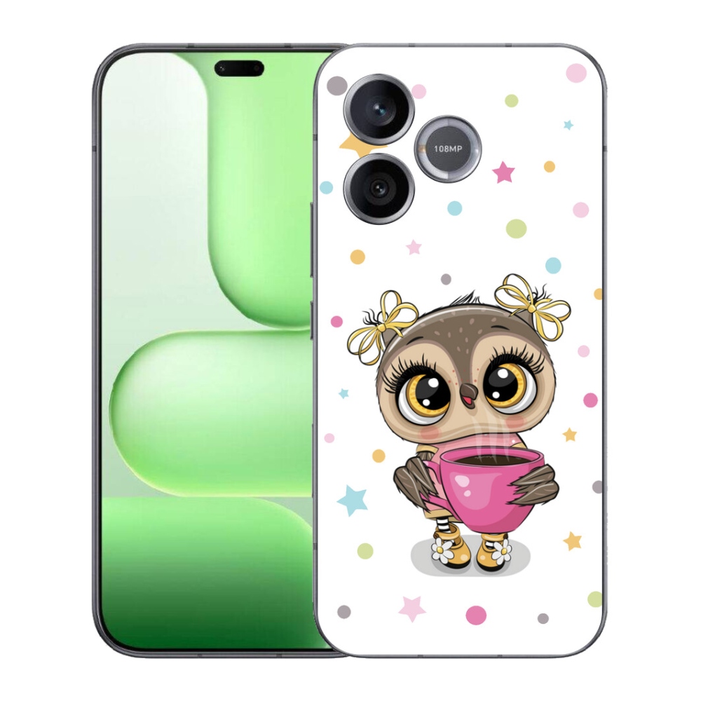 mmCase gél tok a Honer 600 Lite-hez – rajzolt bagoly
