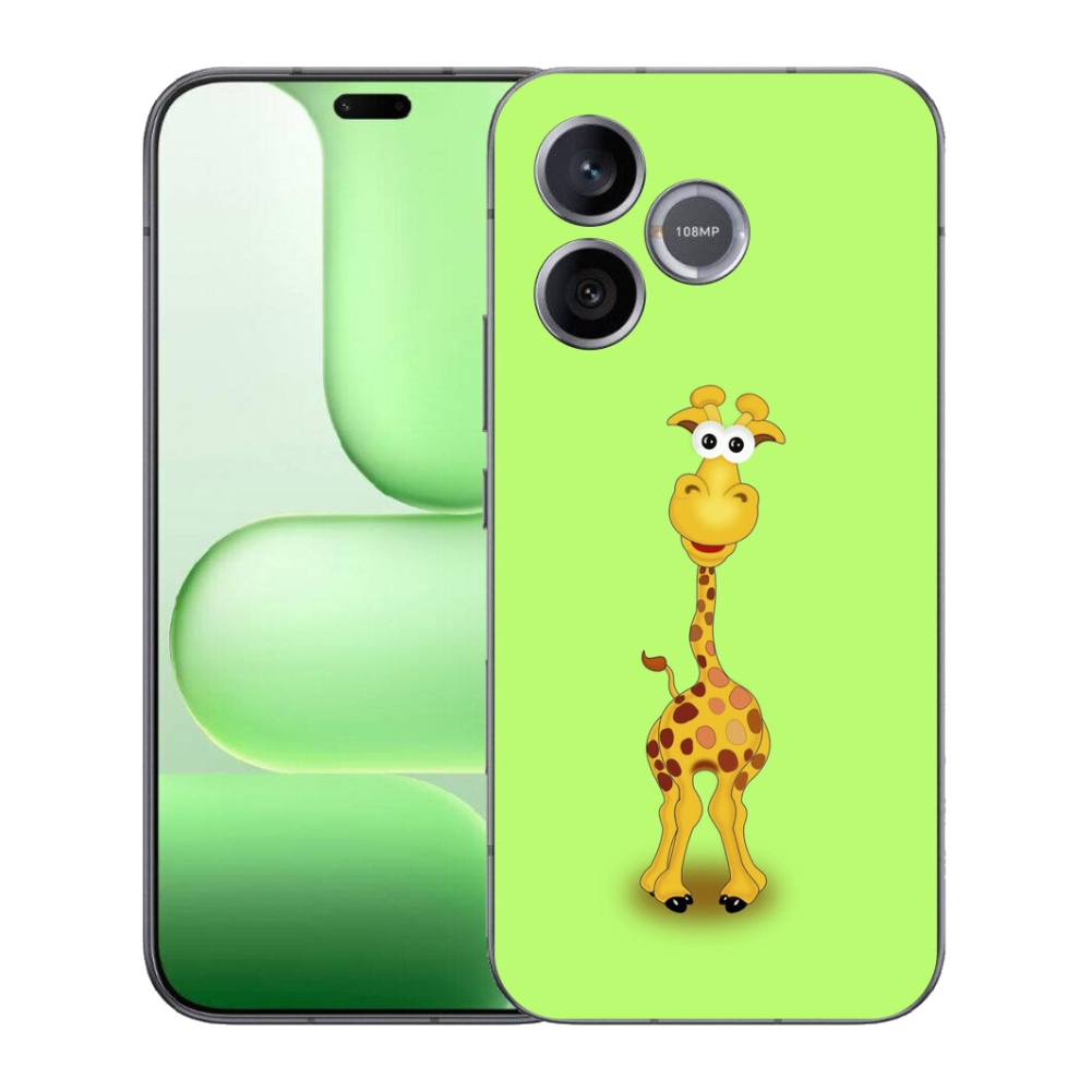 mmCase gél tok a Honer 600 Lite-hez – rajzolt zsiráf