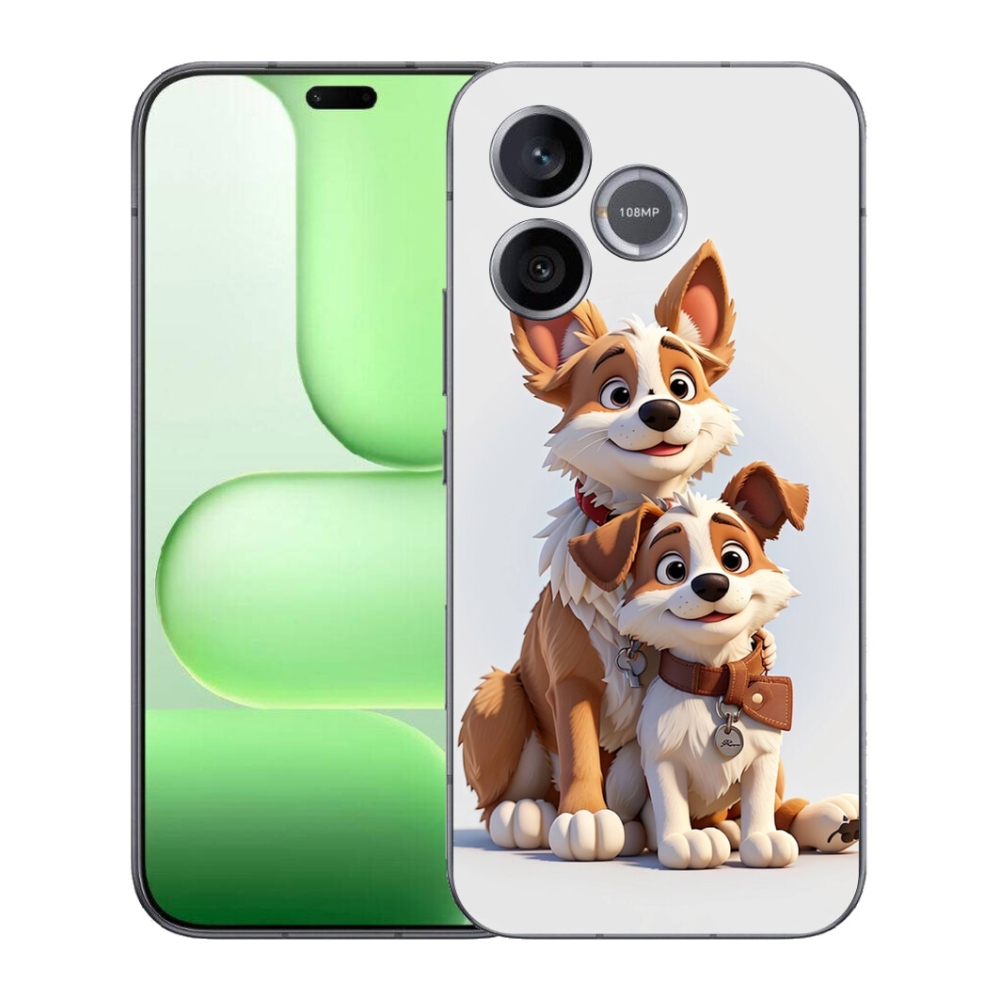 mmCase gél tok a Honer 600 Lite-hoz – kutyás rajzok