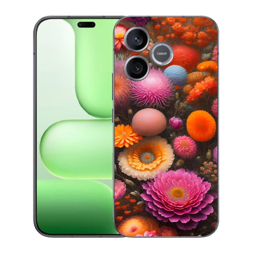 mmCase gél tok a Honer 600 Lite-hez – virágkompozíció