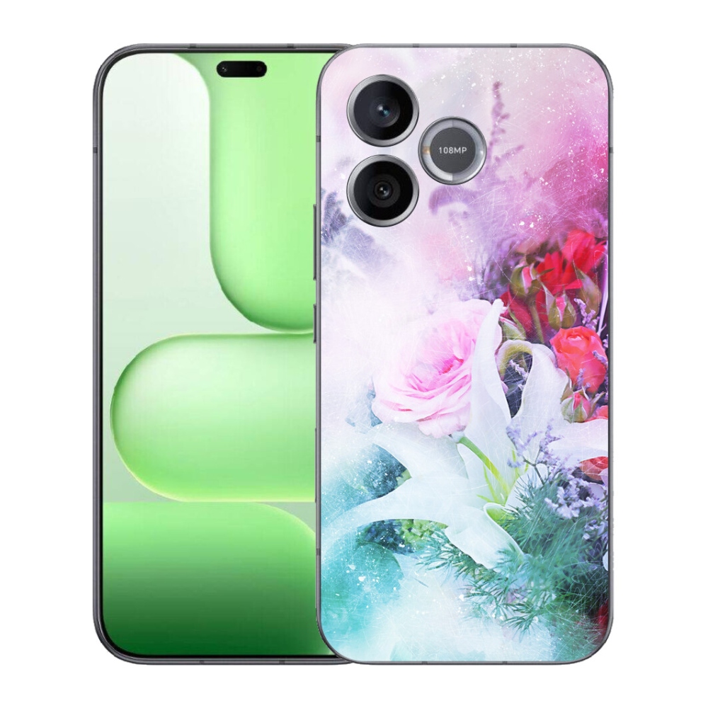 mmCase gél tok a Honer 600 Lite-hez – virágok 4