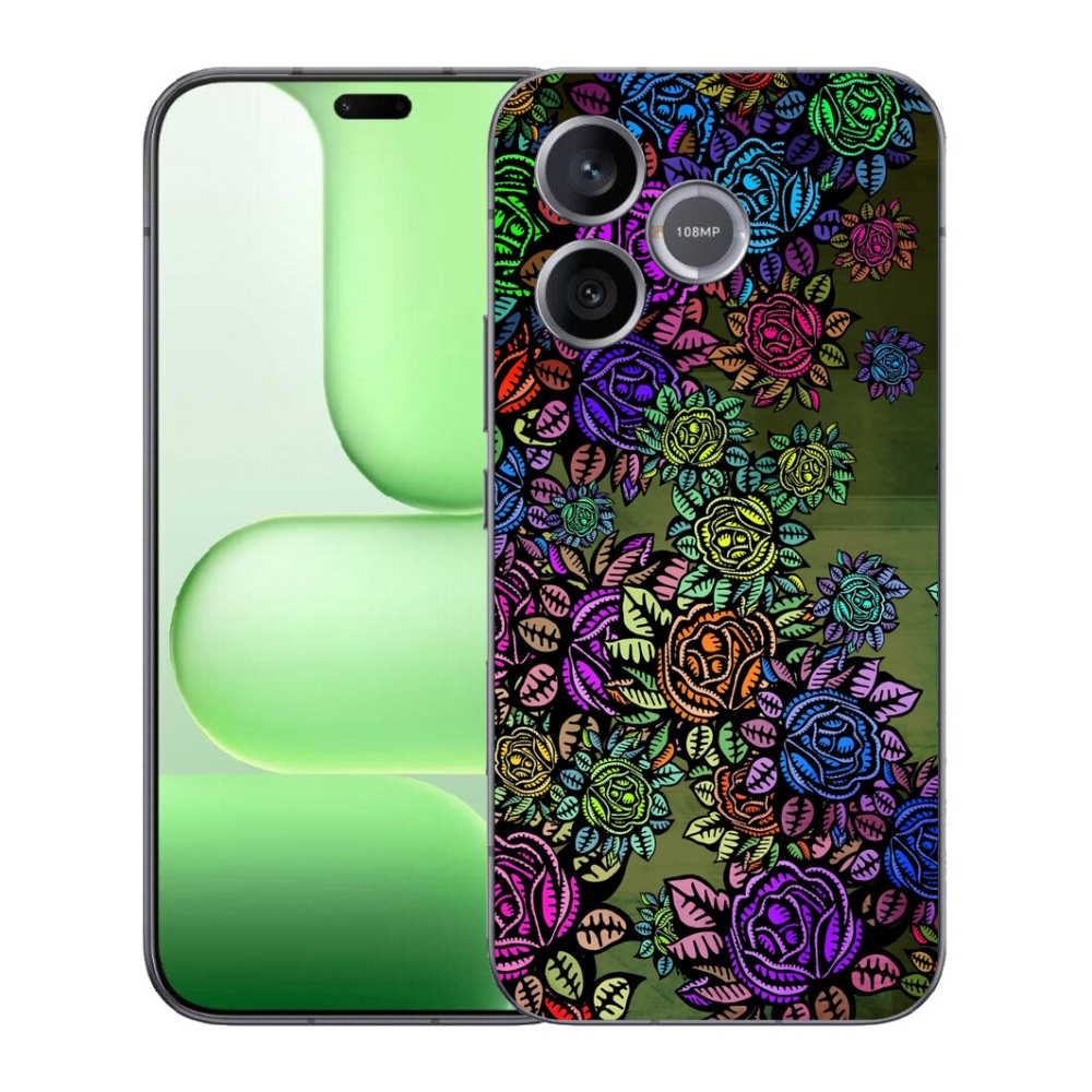 mmCase gél tok a Honer 600 Lite-hez – virágok 6