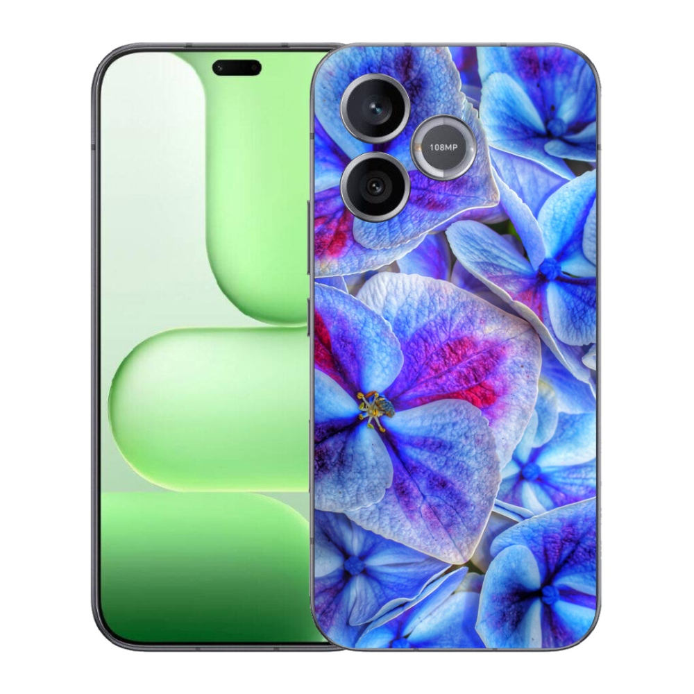 mmCase géltok a Honer 600 Lite-hez – kék virágok 1