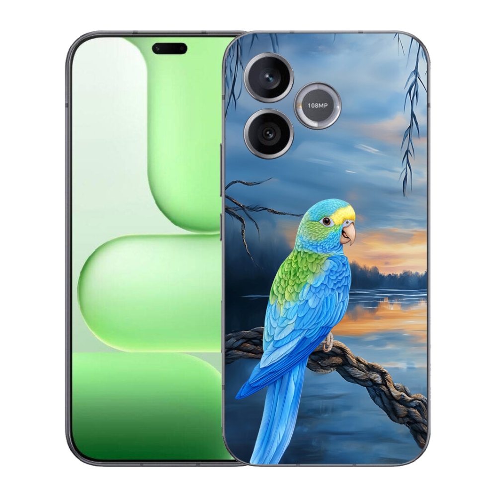 mmCase géltok a Honer 600 Lite-hoz – kék papagáj