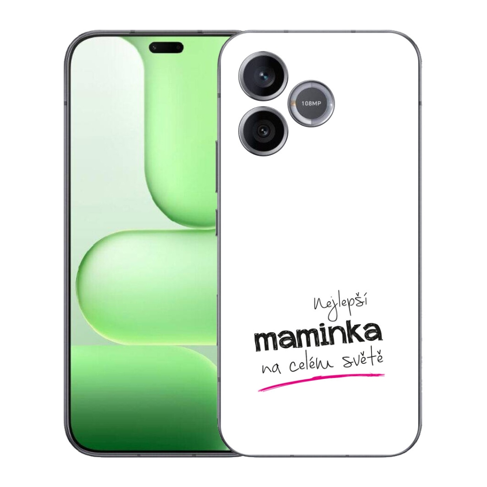 mmCase géltok a Honer 600 Lite-hez – „A legjobb anyuka” felirattal, fehér háttérrel