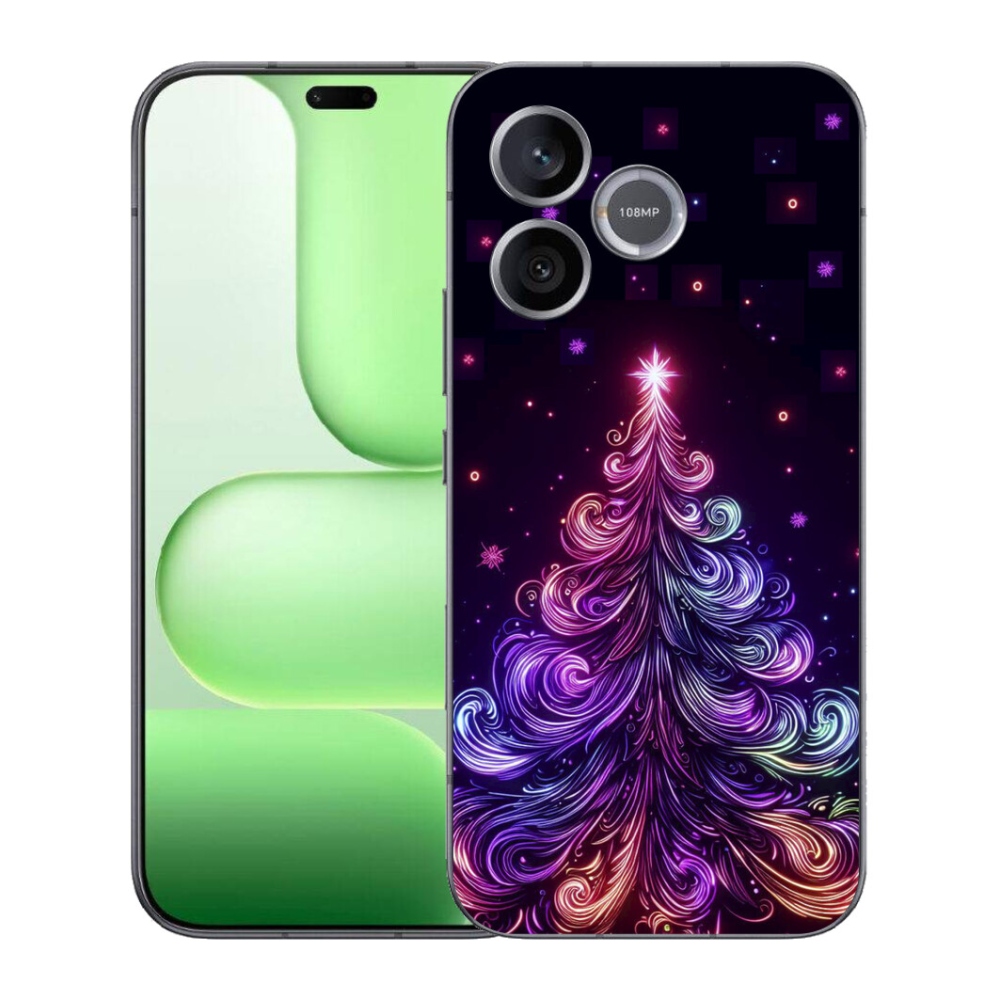 mmCase gél tok a Honer 600 Lite-hez – neon karácsonyfa 1