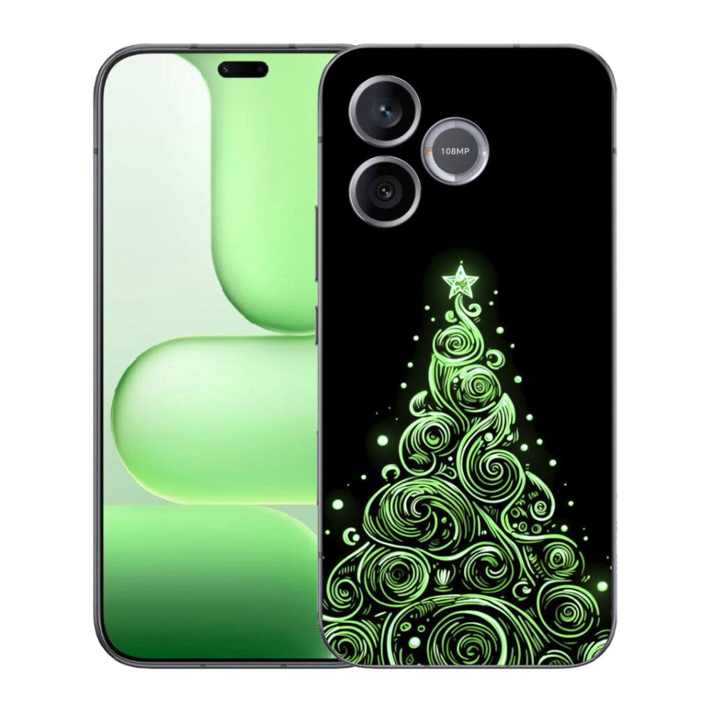 mmCase gél tok a Honer 600 Lite-hez – neon karácsonyfa 3